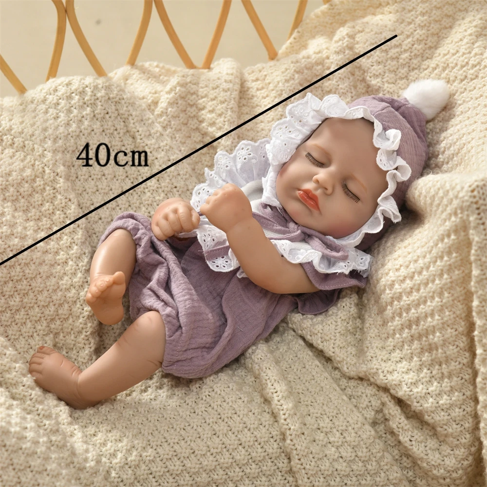 Urocze ubranka dla lalek dla 40cm Reborn ubranka dla dzieci 15 cali body dla lalek wykwintne piękne ubranka dla lalek akcesoria Kid urodziny Gif — zdjęcie 6