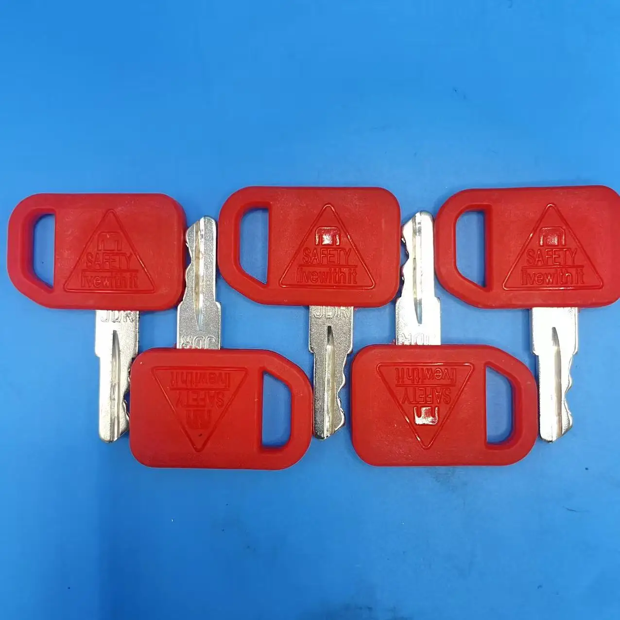 JDR 1/5/10PCS Excavator Keys for AT195302 AR51481 600 Loaders Backhoe Tractor Heavy Equipment Key