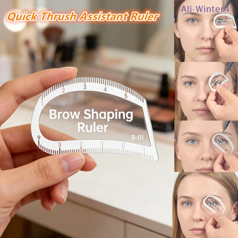 

{Winter4} Eyebrow Shaping Mapping Ruler 1 Minute Fast Drawing Design Brow Tool Microblading Permanent Makeup Stencils