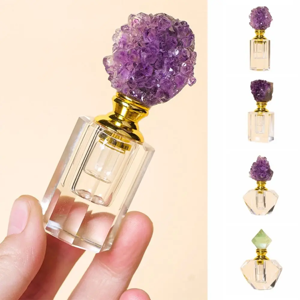 

Creative Crystal Bottle Empty Refillable Essential Oil Diffuser Bottle Leakproof Decorative Oil Dropper Bottle Container
