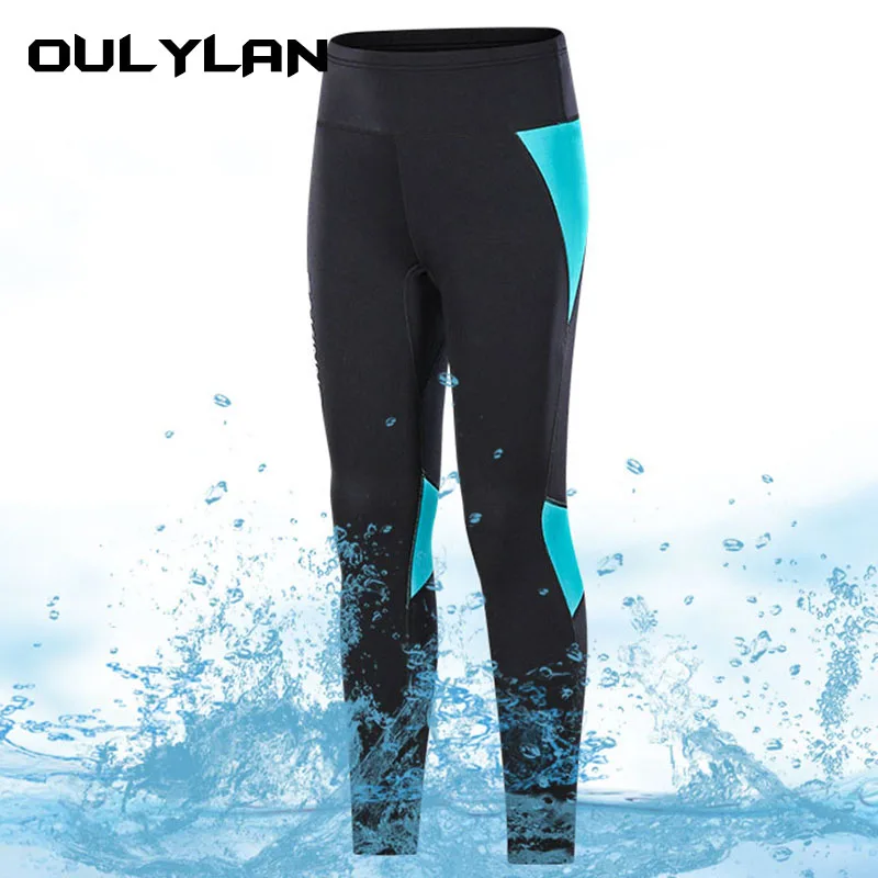 Oulylan Diving Pants Neoprene 2MM Women Pants Split Trousers Swimming Surf Pants Men Boating Motorboat Swimming Diving