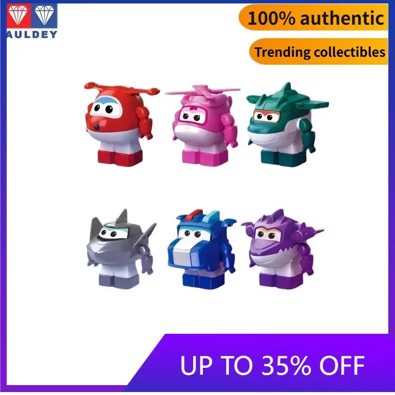 

【In Stock】Auldey Super Wings Transforming Robot Inertia Sliding Toy, Portable Mini Action Figure for Kids Children Gift