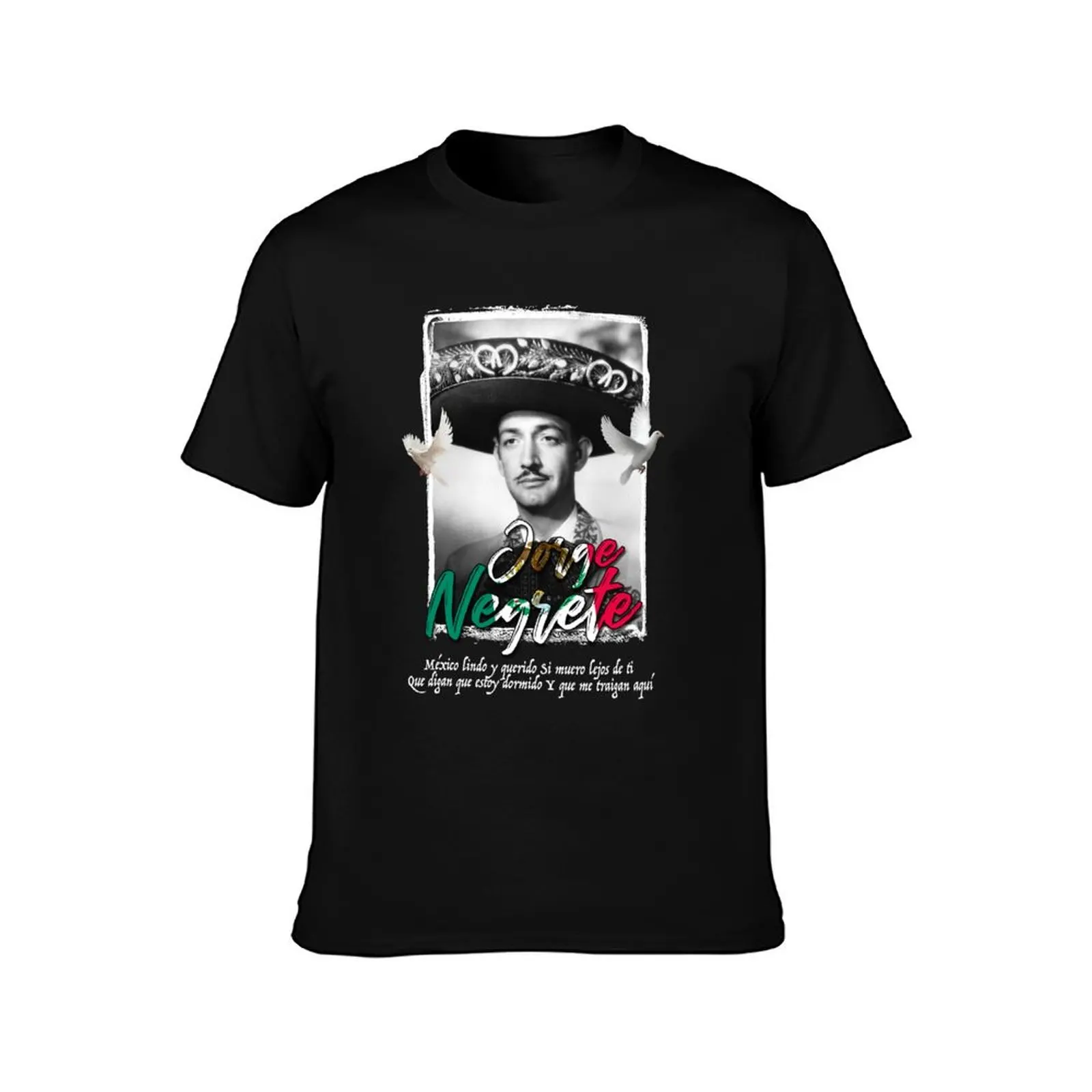 Jorge Negrete Mexico Lindo y Querido T-Shirt Big Size Daily Wear T-Shirt