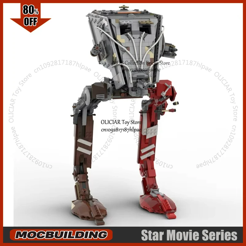 

MOC Space Battle Series Raider AT Walker Building Blocks Robot Model Technology Bricks DIY Assembly Toys Collection Xmas Gifts