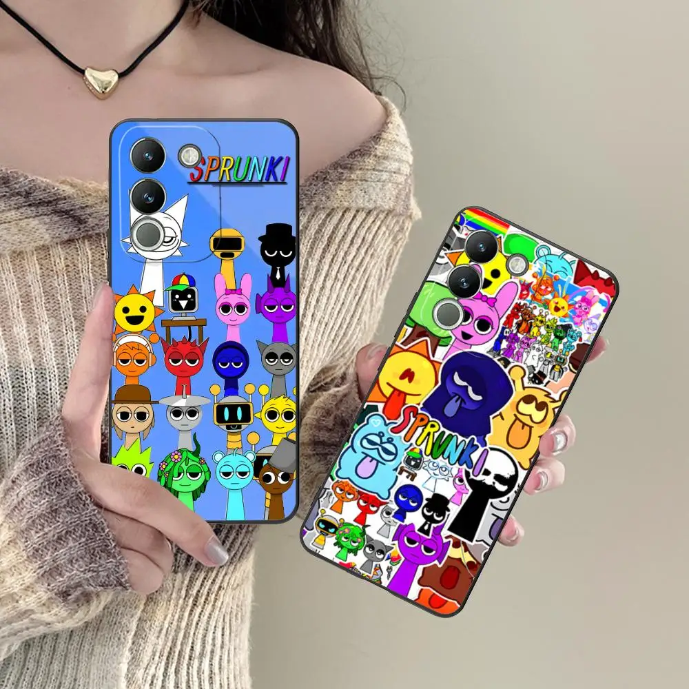 

Чехол для мобильного телефона Sprunki Music для VIVO Y77 76 75 74 73 72 58 56 55 51 50 38 36 Y19 Y18 Y03 Y01 5G с цветной печатью