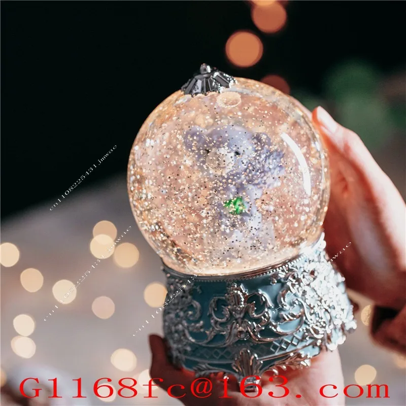 003-1 Carousel Crystal Ball Music Box Music Box for Girls Birthday Gift