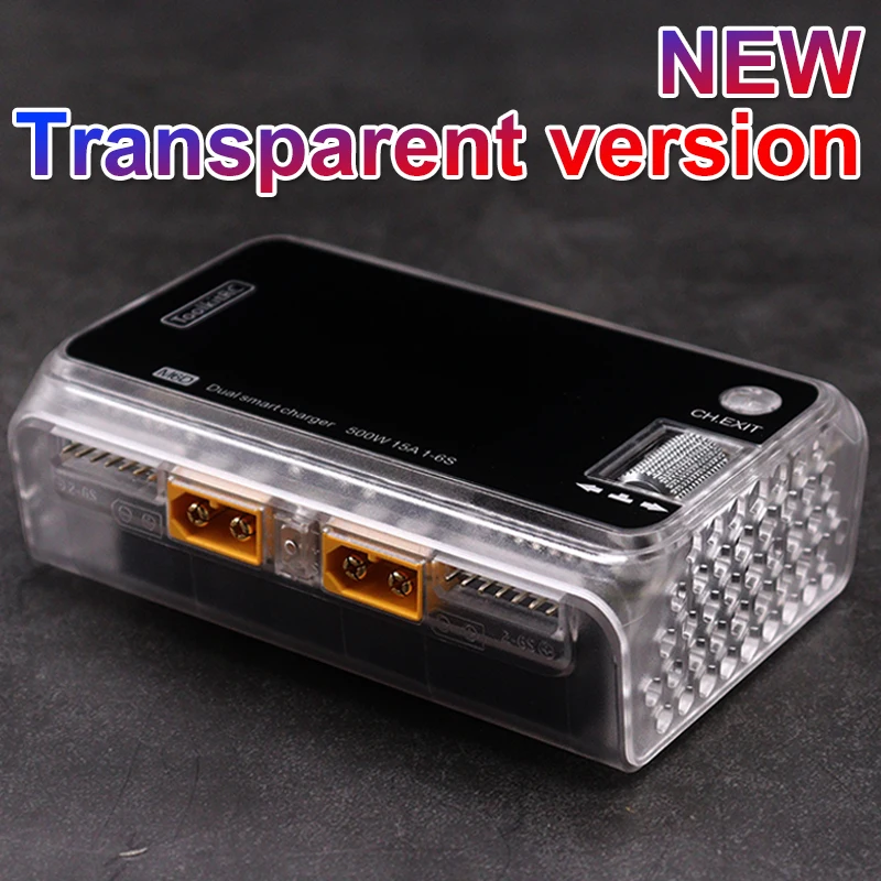 2024 Toolkitrc M6d 500w 15a 1-6s Lipo 배터리 Fpv 모델 예비 부품 용 듀얼 채널 미니 충전기 방전기