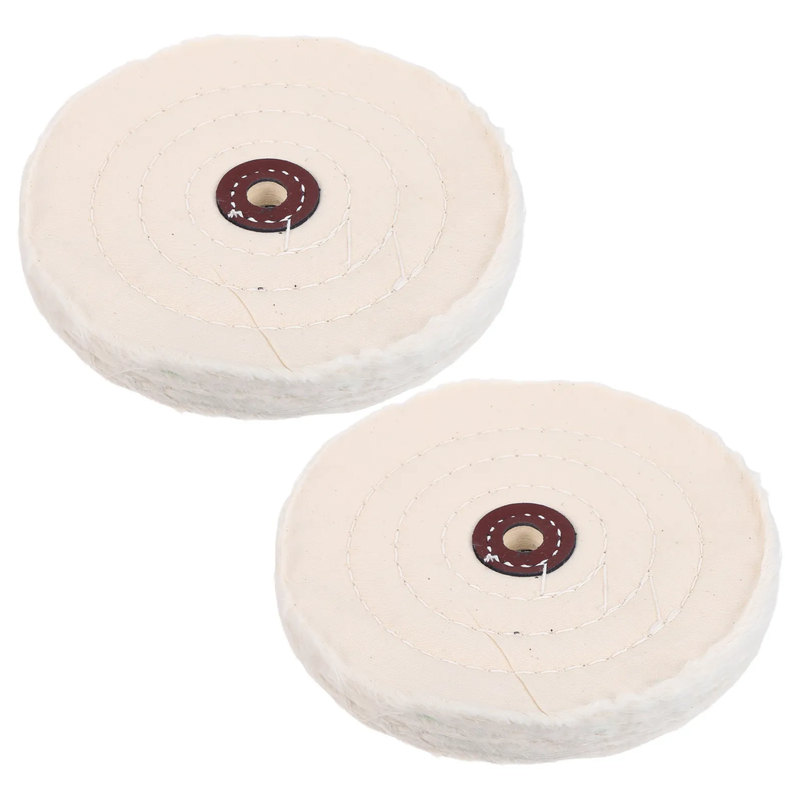 

2pcs Cotton Cloth Mirror Polishing Wheel 144Mm Od 12Mm Id For Drill Grinder Bench Burnishing Metal Jewelry Stone Rotary Buffing