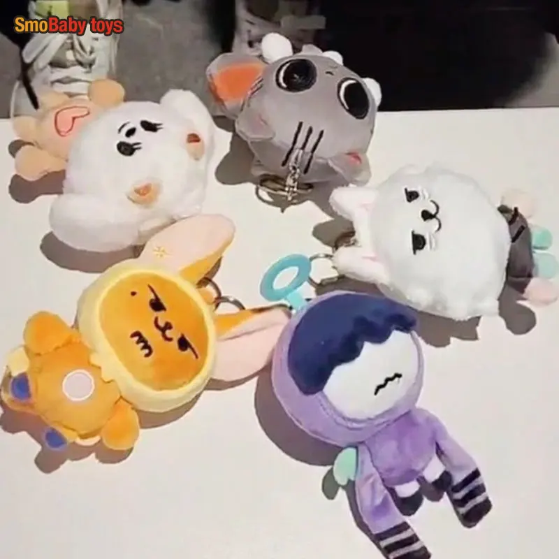 

Kpop TXT Plush Dolls Cute Soobin Beomgyu PPULBATU Same Plush Keyrings Tutu Bar Two-Bar Doll Keychain Rings Plush Bag Pendant