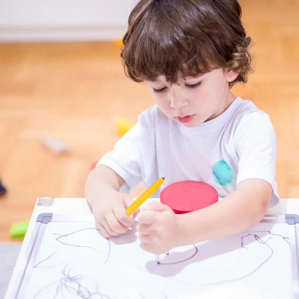 4 Pcs 폴카 도트 자기 드로잉 보드 펜 유아 필기 펜 플라스틱 그림