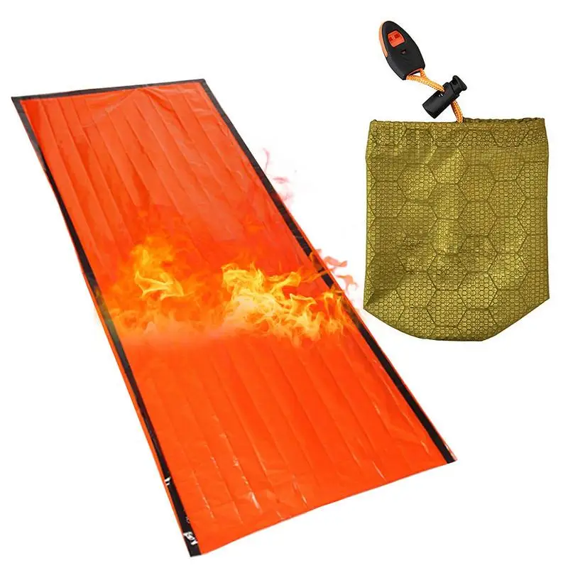 Survival Sleeping Bag Thermal Sleeping Bag Waterproof Compact Thick Bivy Sack Waterproof Camping Adventure