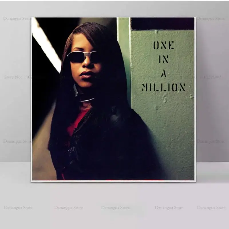 حار Aaliyahes الفن R & B الهيب هوب الموسيقى المغني ستار غلاف الألبوم المشارك يطبع الرسم على لوحات القماش الجدارية صورة غرفة ديكور المنزل