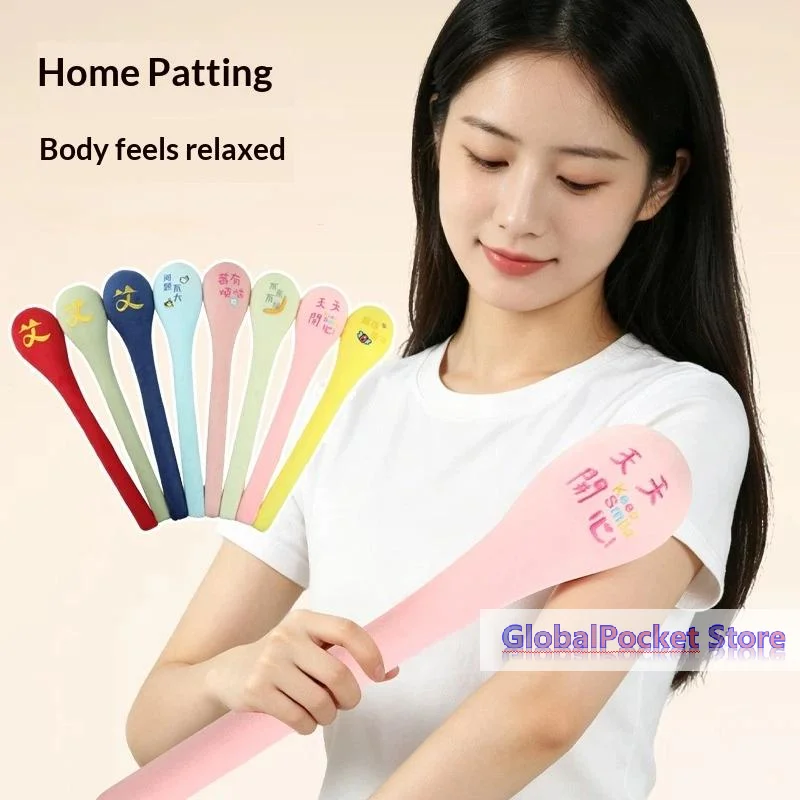 [TG823]1Pcs Back Pain Relief Portable Body Vibration Hammer High Elasticity Plush Massage Pat Fu Character Slap Stick Massager