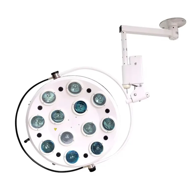 2026 Ceiling Mounted Hole Type Cold Light 12 Holes Halogen Surgical Shadowless Lamp for Animal Care and Supplies