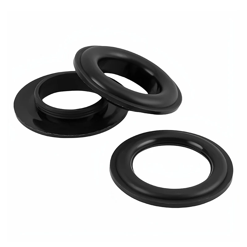 100pcs Plastic Matte Press Eyelets Grommet Rope Eye Buckle Decorative for Cap Curtain Leathercraft Bag Clothe Accessories