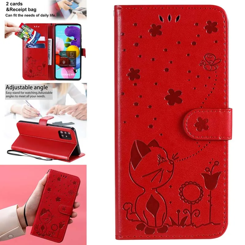 Case For Samsung Galaxy A21S A42 A01 Core A11 A21 A31 A41  A51 A71 A81 A91 5G A10E A20E A70E PU Wallet Leather Phone Cover Coque