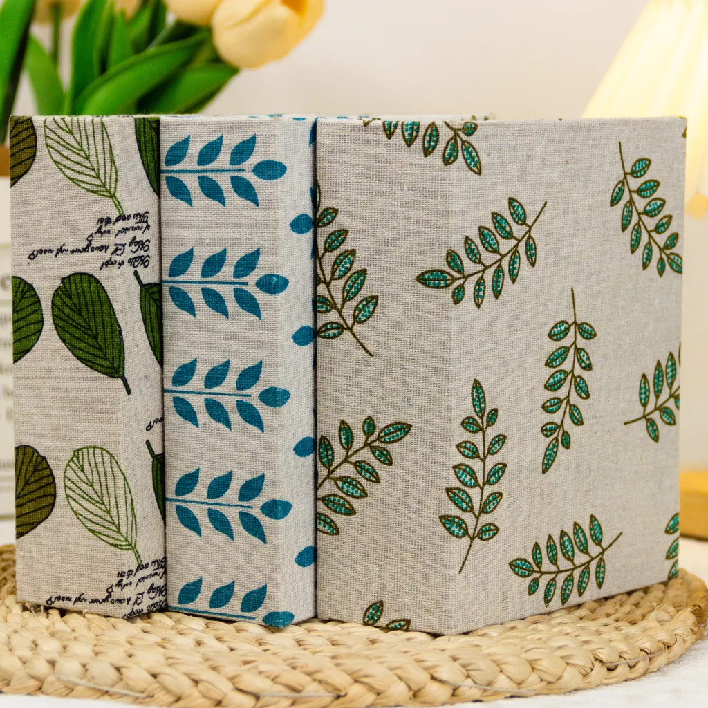 Boho Style Linen Photo Album, Holds 100 pcs of 4*6 inch photos，Cute Printed Fabric Cover, Perfect Keepsake for Cherished Moments