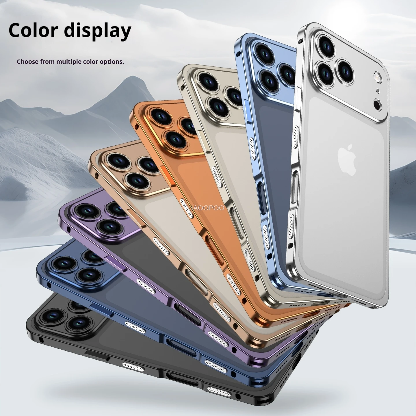 Bardzo cienka aluminiowa ramka, metalowa obudowa ochronna do iPhone 18 Pro Max, 17 Pro Max, Air, 16, 15, 14, 13, 12 Pro Max. — zdjęcie produktu 5