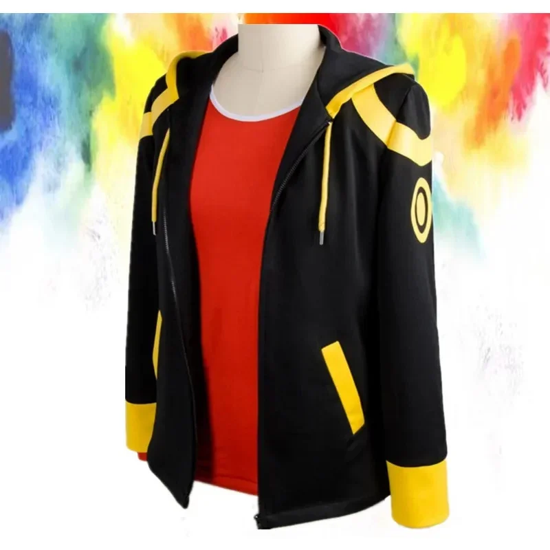 Костюм 707 Mystic Messenger Saeyoung, консоль, куртка на молнии для косплея, толстовки Luciel Seven 707, красная футболка, короткая оранжевая MN3