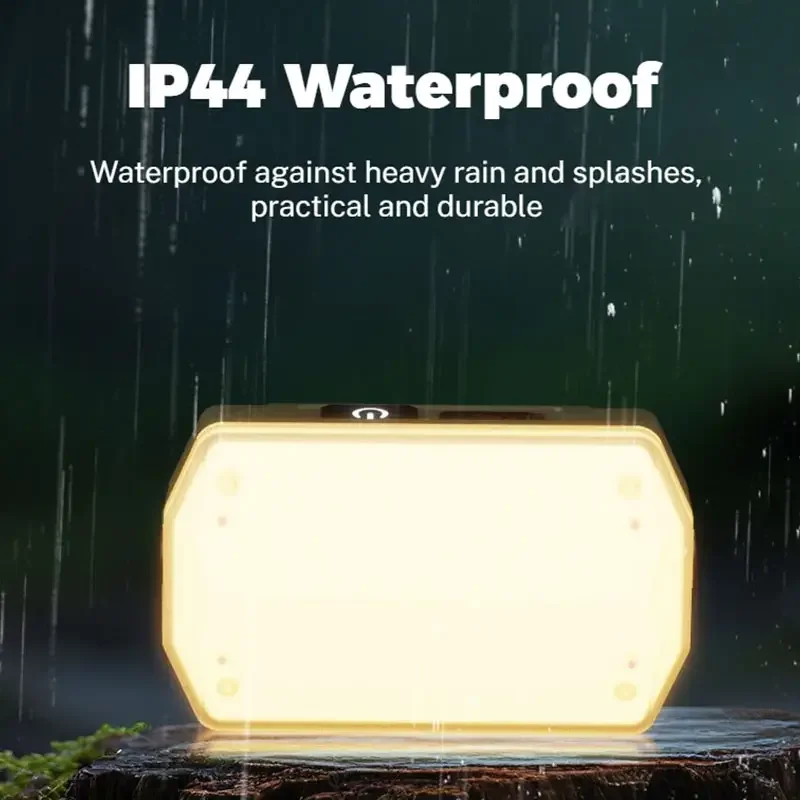 مشرق الفيضانات ضوء العمل 3 ألوان فانوس التخييم قابلة للشحن المغناطيسي مصباح الطوارئ في الهواء الطلق مقاوم للماء لإصلاح الصيد #4