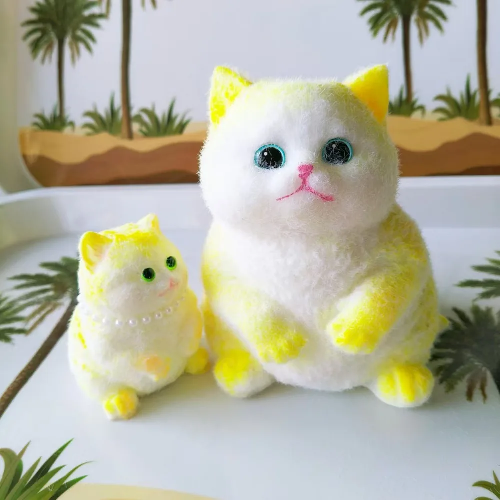 

Funny Slow Rebound Big Cat Doll Squeeze Toy Cartoon Colorful Simulation Cat Squeeze Toys Animal Soft Cat Fidget Toy for Kids