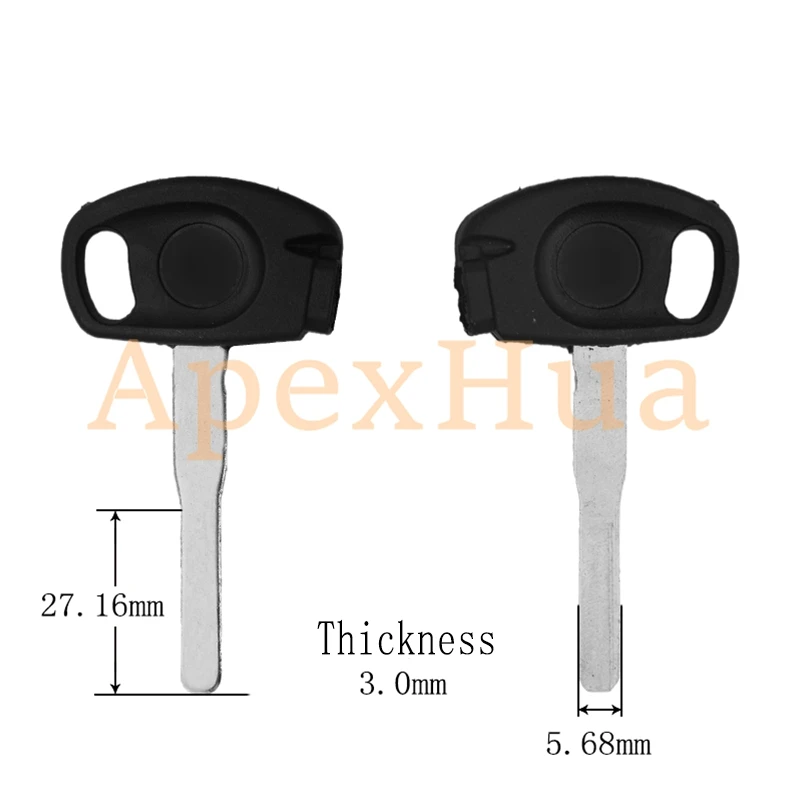 motorcycle key, suitable for Yamaha X-C85 special-shaped blank with magnetic cover sticker motorcycle key flat blank