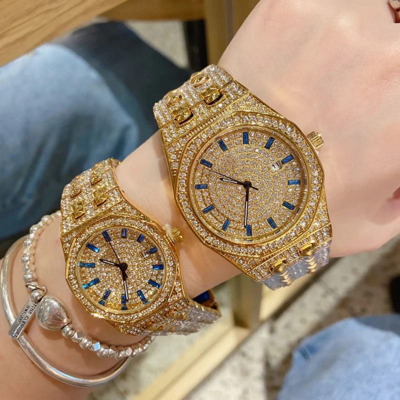 WeChat Merchants Send Lao Jia with Calendar Fashion Steel Belt Women's Watch Supply-Border