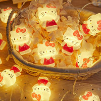 Hello Kitty String Light Hello Kitty Stuff Little Girl's Bedroom Atmosphere  Room Decor Light Children's Halloween Xmas Gift