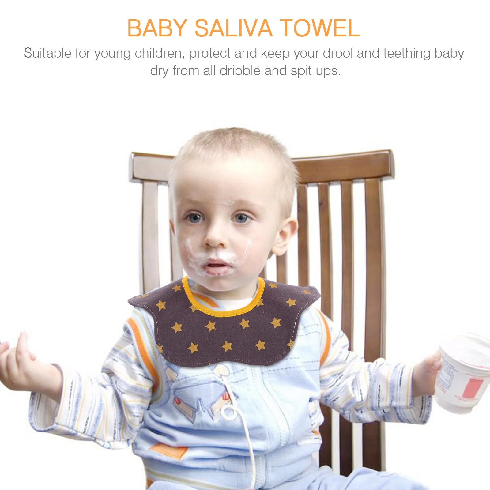 

5 шт., детские нагрудники для слюны, водонепроницаемые хлопковые прочные слюнявчики для новорожденных, обеденные полотенца для прорезывания зубов, детский нагрудник