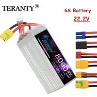 TERANTY 22.2V 8000mAh 60C Lipo Battery For RC Quadcopter Helicopter FPV Drone Car Boat Parts 6S Rechargeable Battery