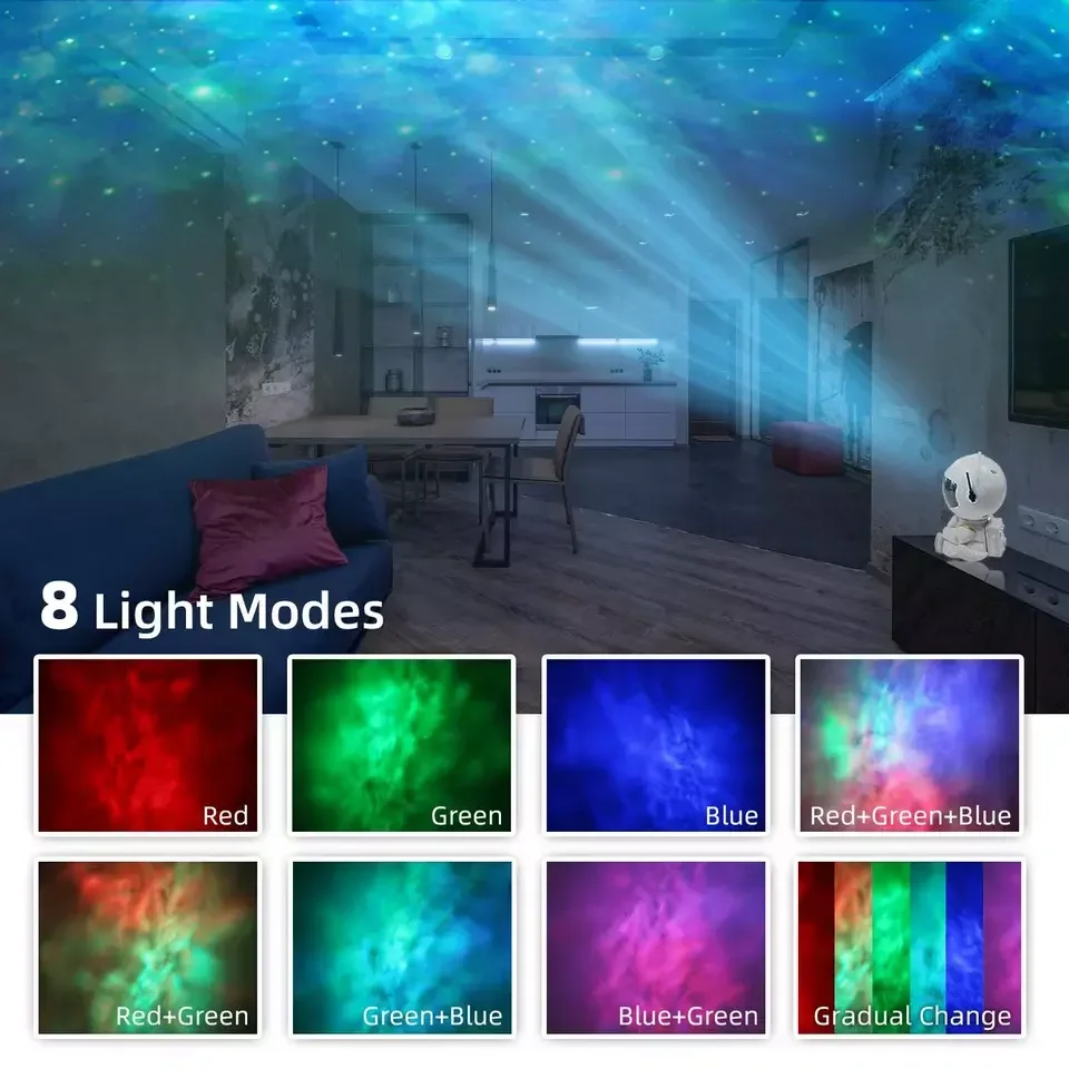 Star Projector Galaxy Light Multiple Nebula Modes Space Astronaut Projector with Remote Control Galaxy Projector for Bedroom