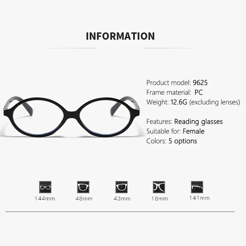 نظارات قصر النظر خفيفة للغاية إطارات النظارات الرجعية المضادة للضوء الأزرق إطارات صغيرة الطالب الذي يذاكر كثيرا نمط 9625 #6