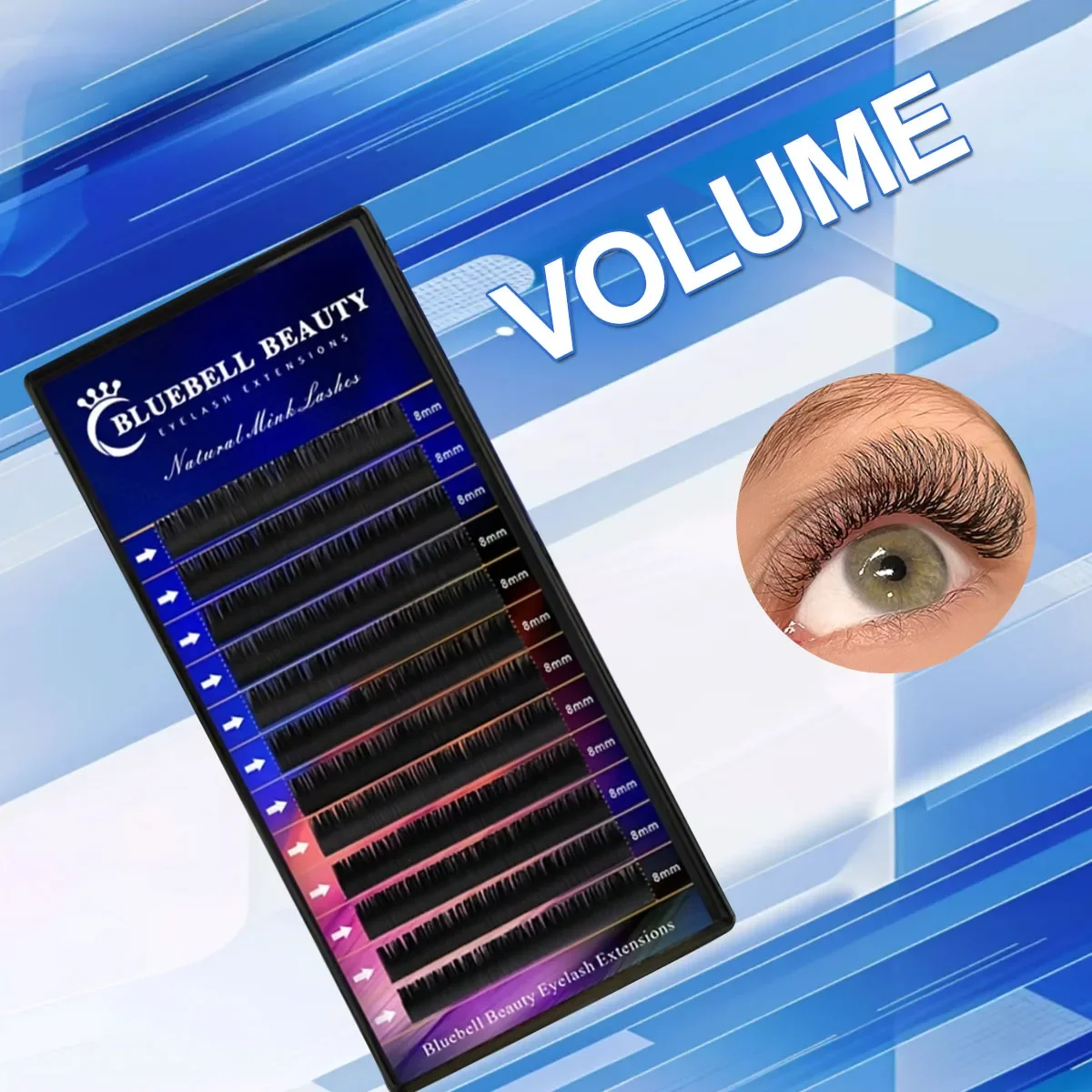 

Искусственные норковые ресницы Bluebell Beauty, искусственные ресницы для наращивания, профессиональные мягкие ресницы для наращивания