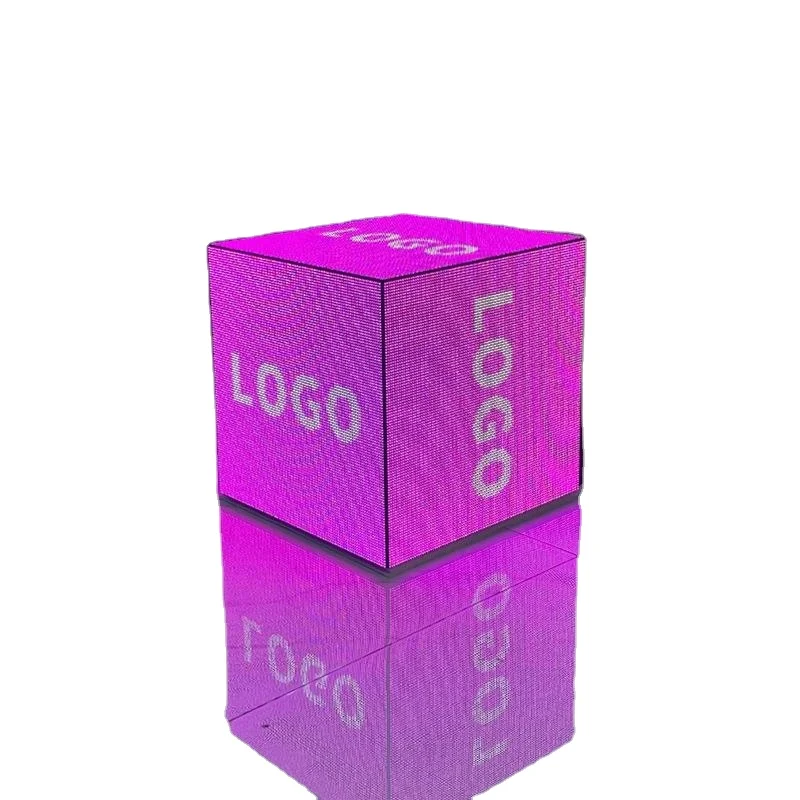 Three-dimensional Signs Outdoor Advertising Led Display P2.5 New Design 6 Side Led Cube Screen
