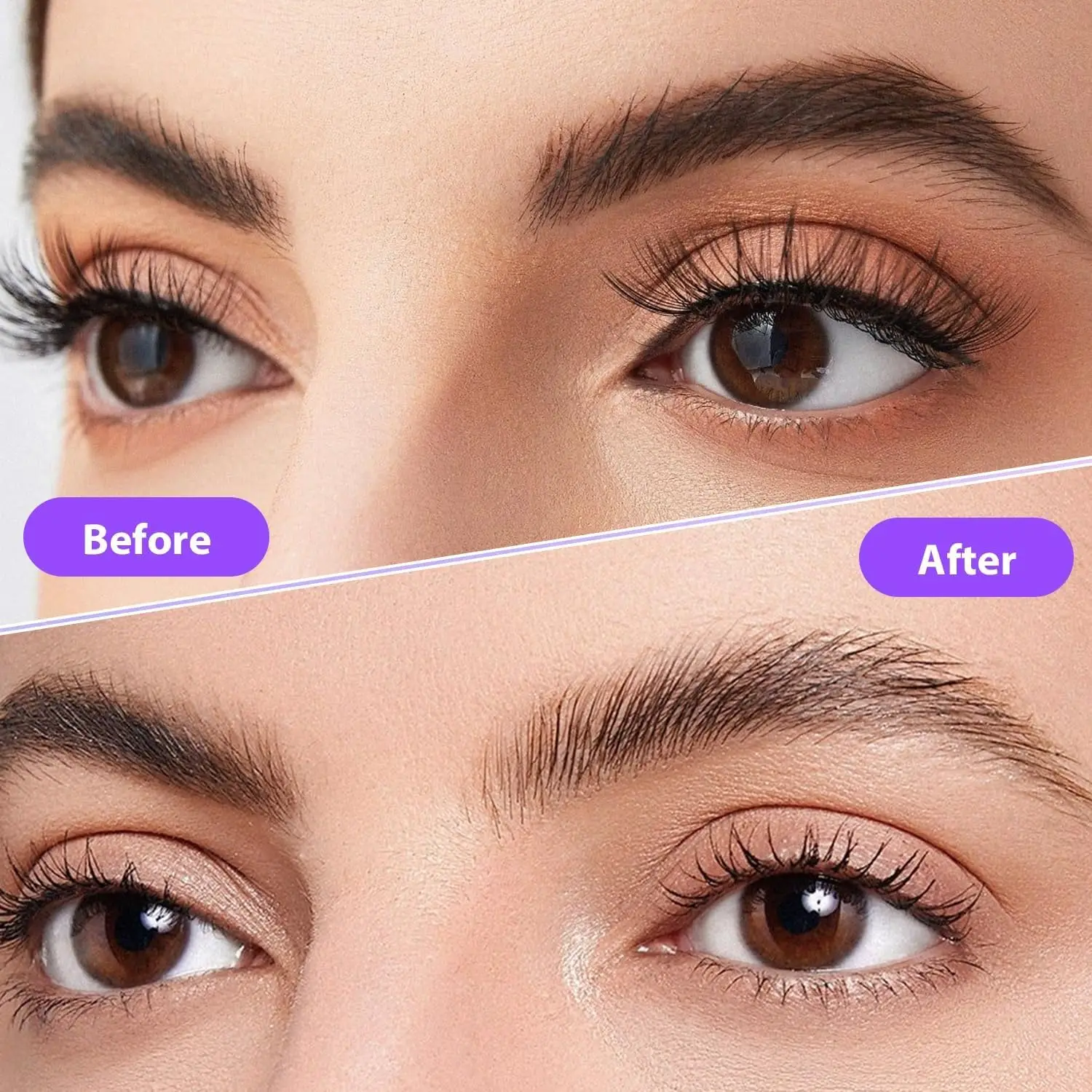 1PCS Eyebrow Trimmer Scissor,2024 New Stainless Steel Eyebrow Scissors with Comb,Portable Non Slip Professional Eyebrow Trimmer image 6
