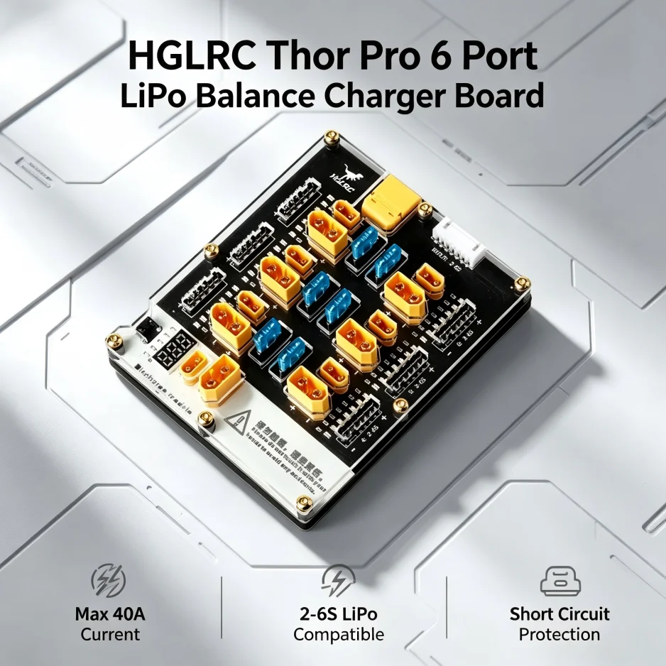 HGLRC Thor Pro Placa de Carga  - Drone Battery Parallel Board reseña y precio