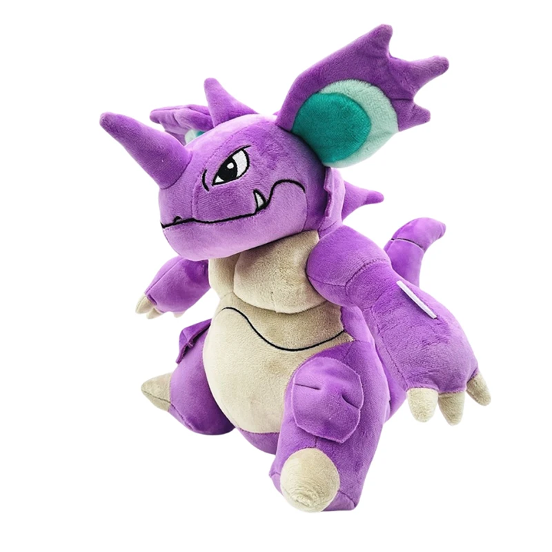 28cm Cool Nidoking Plush Toy Pokemon Peluche Purple Monster Stuffed Doll Christmas Gift