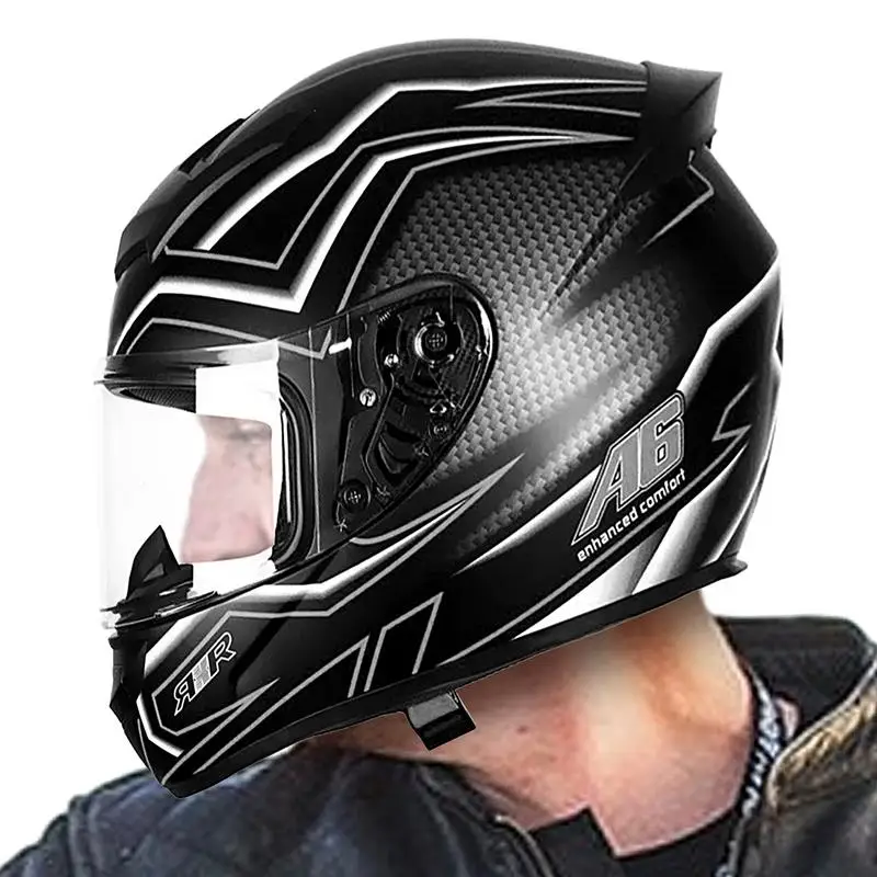 

Full Face Motorcycle Helmets Motorcycle Riding Helmet 3C Certified Full Helmet Motorcycle Street Bike Breathable Racing Helmets