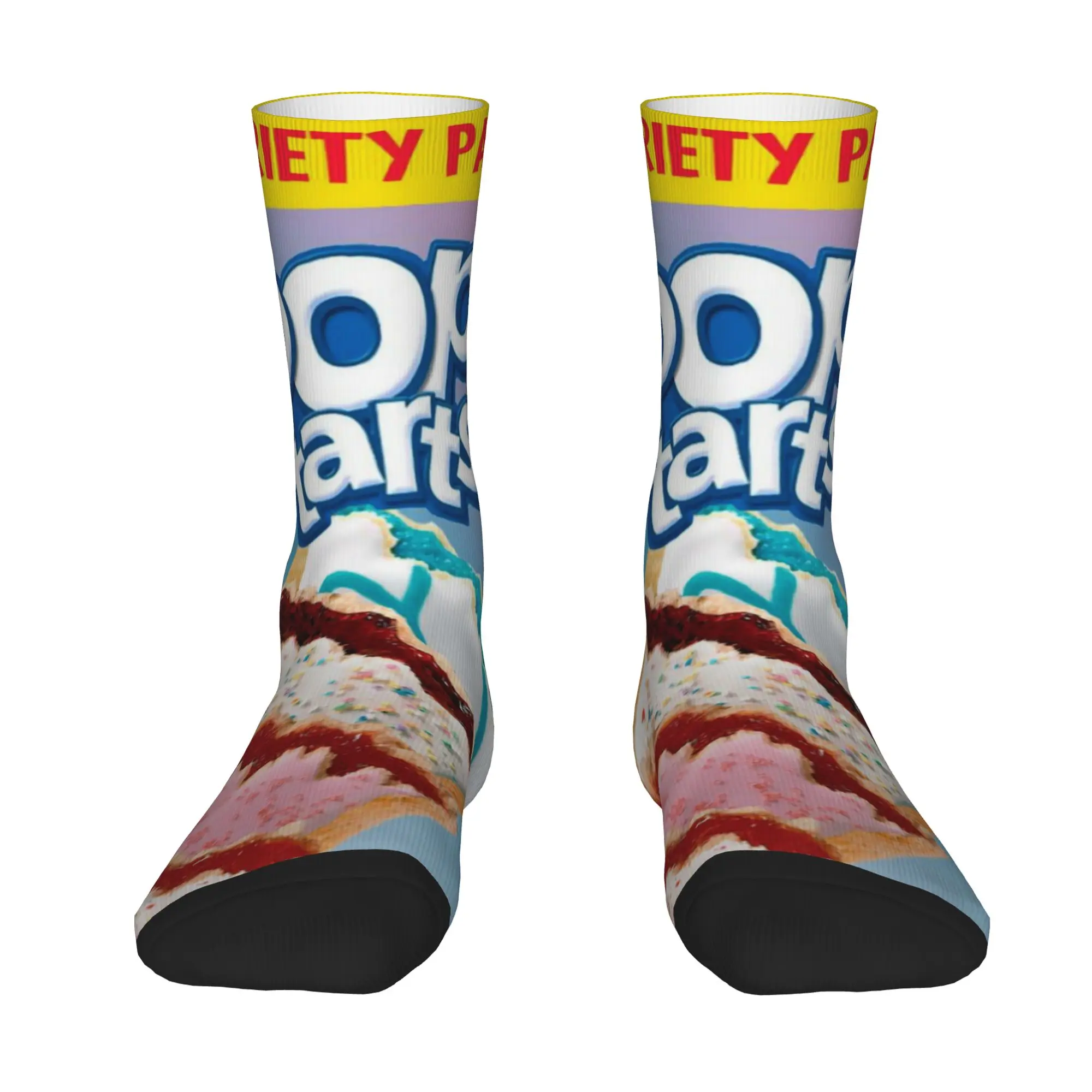 1 Pair Funny Sock Pop-Tarts Flaky Pastry (3) Hip Hop Quality Pattern Printed Men Crew Socks Novelty Men's Socks