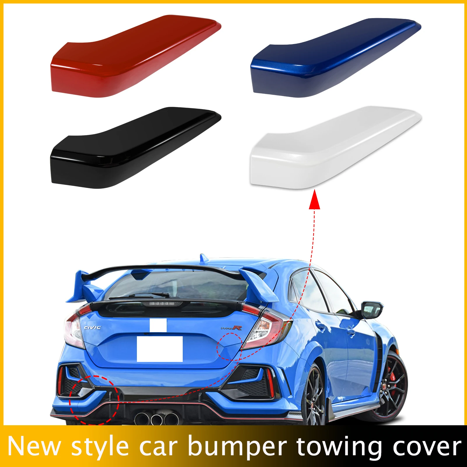 

Rear Bumper Tow Hook Cover Cap Eye For Honda Civic Hatchback 2017 2018 2019 2020 71506-TGG-A00 71506TGGA00 2021