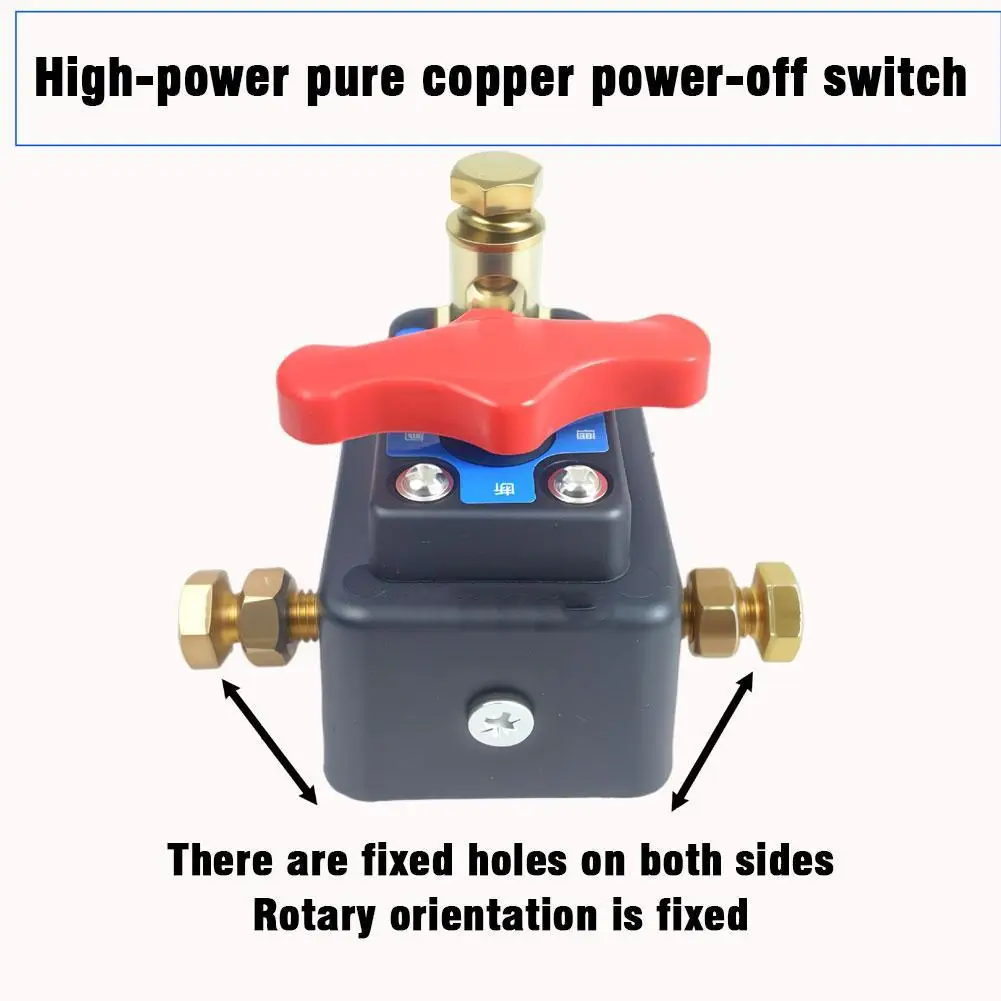 

Выключатель автомобильного аккумулятора 12 В/24 В, мощный медный выключатель питания для грузовиков, автобусов, транспортных средств, автомобильных электрических аксессуаров