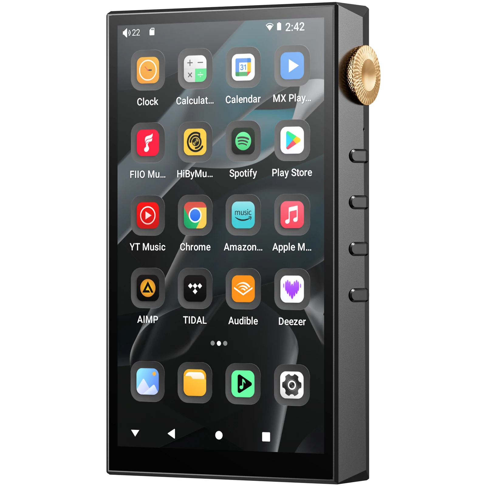 Lettore Audio Digitale Hi-Res Oilsky 32GB/160GB, Doppio DAC ESS, Connettore Bilanciato 4.4mm, Bluetooth WiFi, Riproduzione Lossless DSD512, Spotify, S