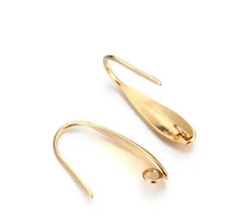 20 Stück/Lot (10 Paare) Gold Edelstahl DIY Ohrring-Zubehör Verschlüsse Haken Schmuckherstellung Zubehör Ohrhaken – Detail 8
