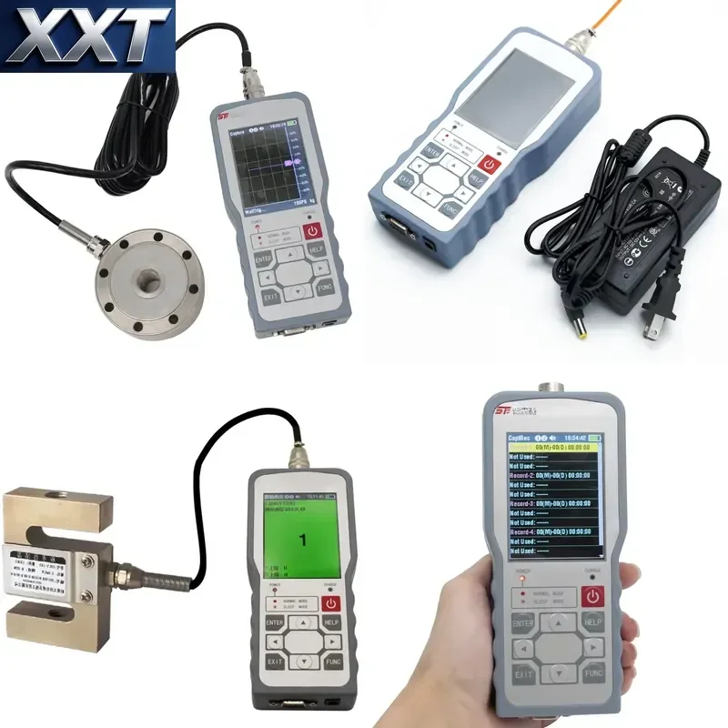 XXT Portable Handheld Force Measurement Instrument Pull Tension Pressure Digital Tool Alarm Peak Data Capture 1920times/s LCD