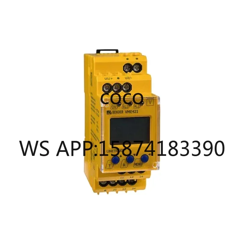 LC Display Vme421h D Measuring Relay, 2 Voltage Monitoring Device Industrial Grade