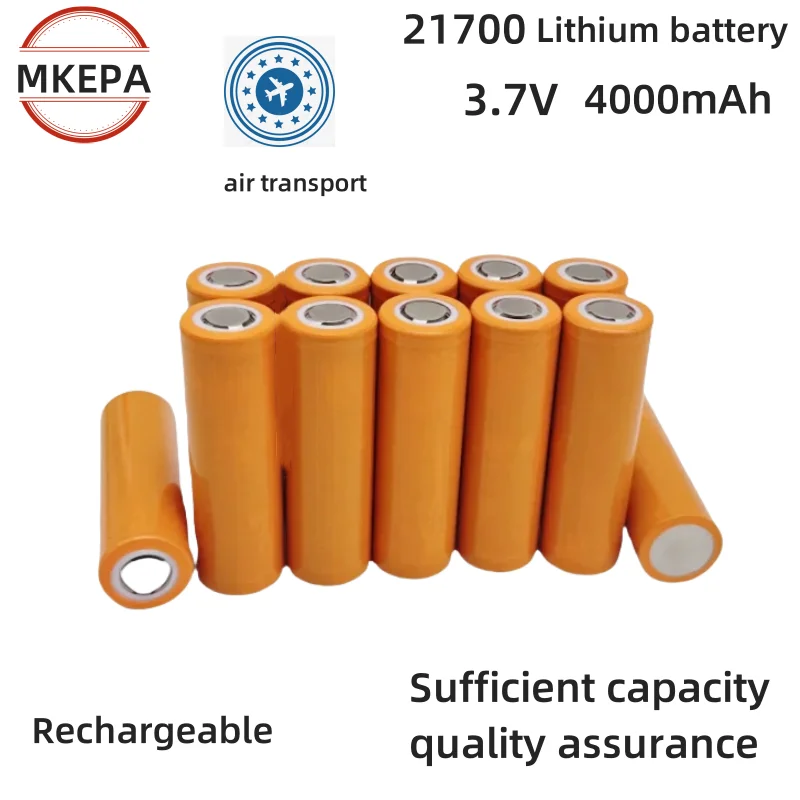 Batería recargable de 3,7 V 21700, 4000mAh, descarga 3C, célula HD 21700, batería de litio, se aplica a la linterna LED.