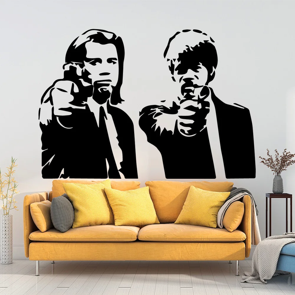 

Romantic Banksy shooting Wall Sticker Pvc Removable Nursery Kids Room Wall Decor Nordic Style House Decoration