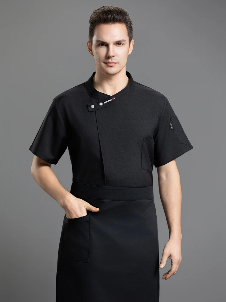

Hotel Restaurant Cooking Uniform Canteen Baking Pastry Baker Coat Kitchen Chef T-shirt Catering Cook Jacket Cafe Waiter Overalls