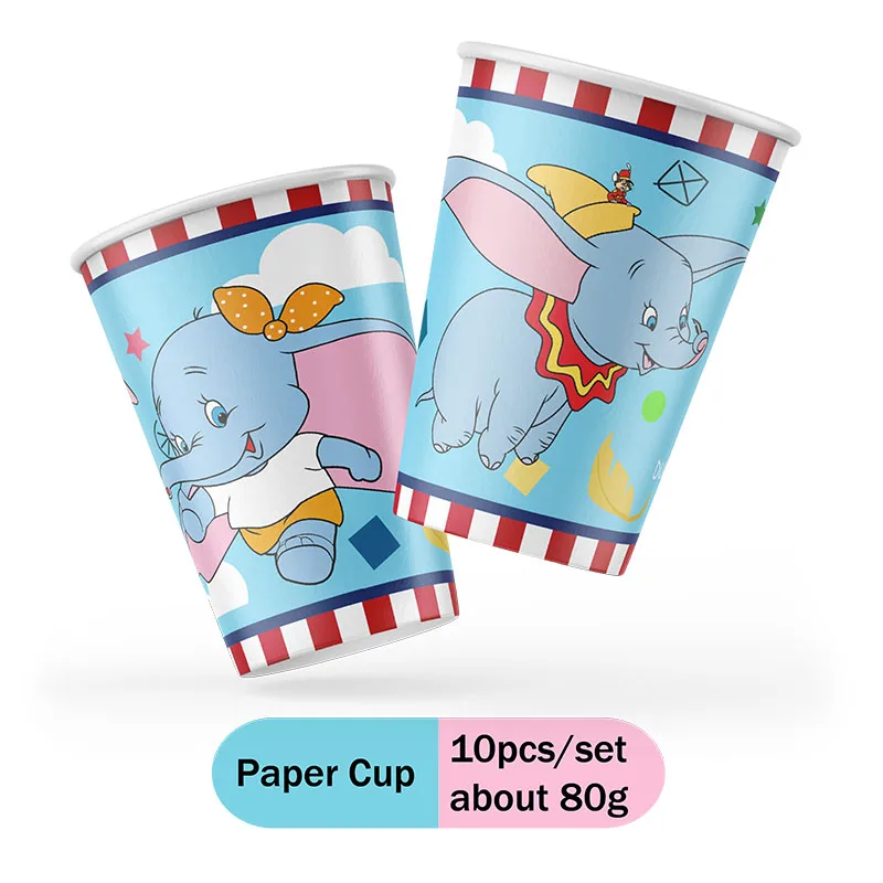 Cartoon Disney Dumbo Theme birthday decorations Disposable  Honeycomb Sticker Cake decoration & accessories Baby Shower Supplies