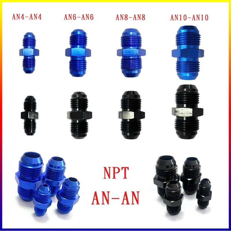 

Car Auto Accessories AdapterMale AN4 AN6 AN8 AN10 AN12 To Male AN4 AN6 AN8 AN10 Thread Straight Fuel Oil Air Hose Fitting Male